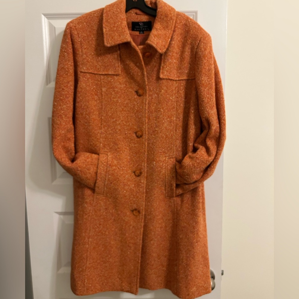 Orange Tweed Collection by Gallery (RARE) Luxury Coat